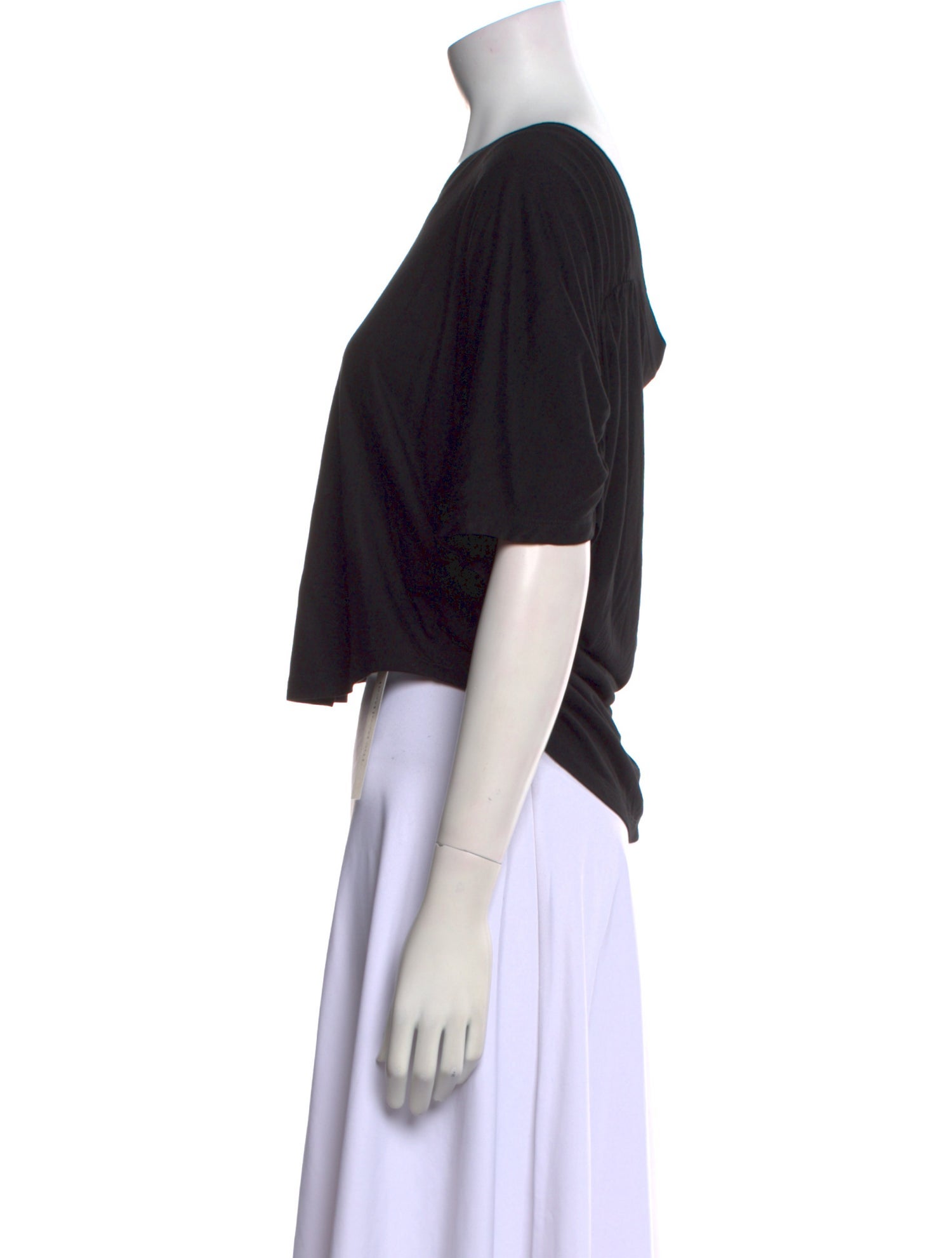 Isabel Marant Scoop Neck Short Sleeve Crop Top