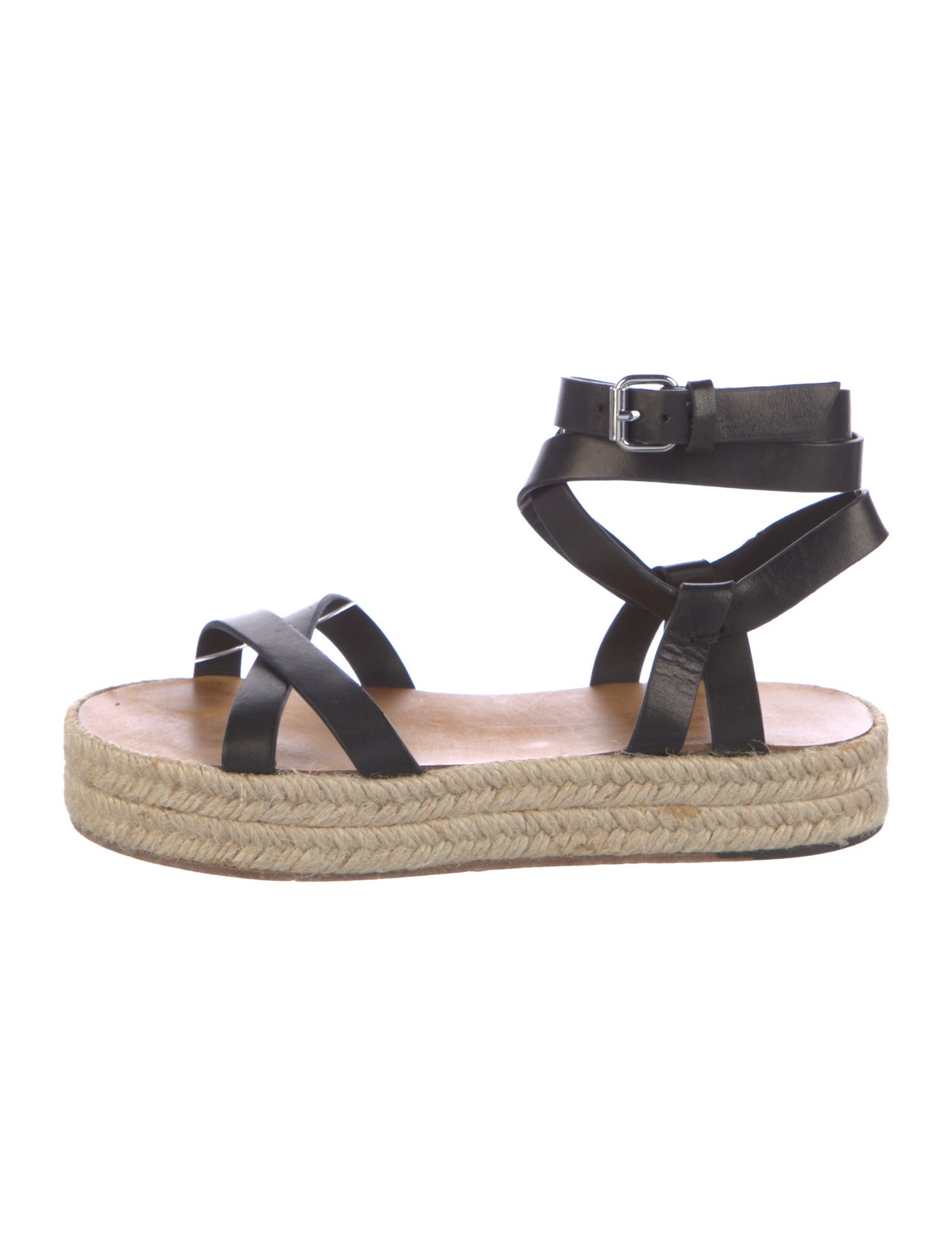 Isabel Marant Leather Braided Accents Espadrilles