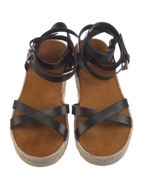 Isabel Marant Leather Braided Accents Espadrilles