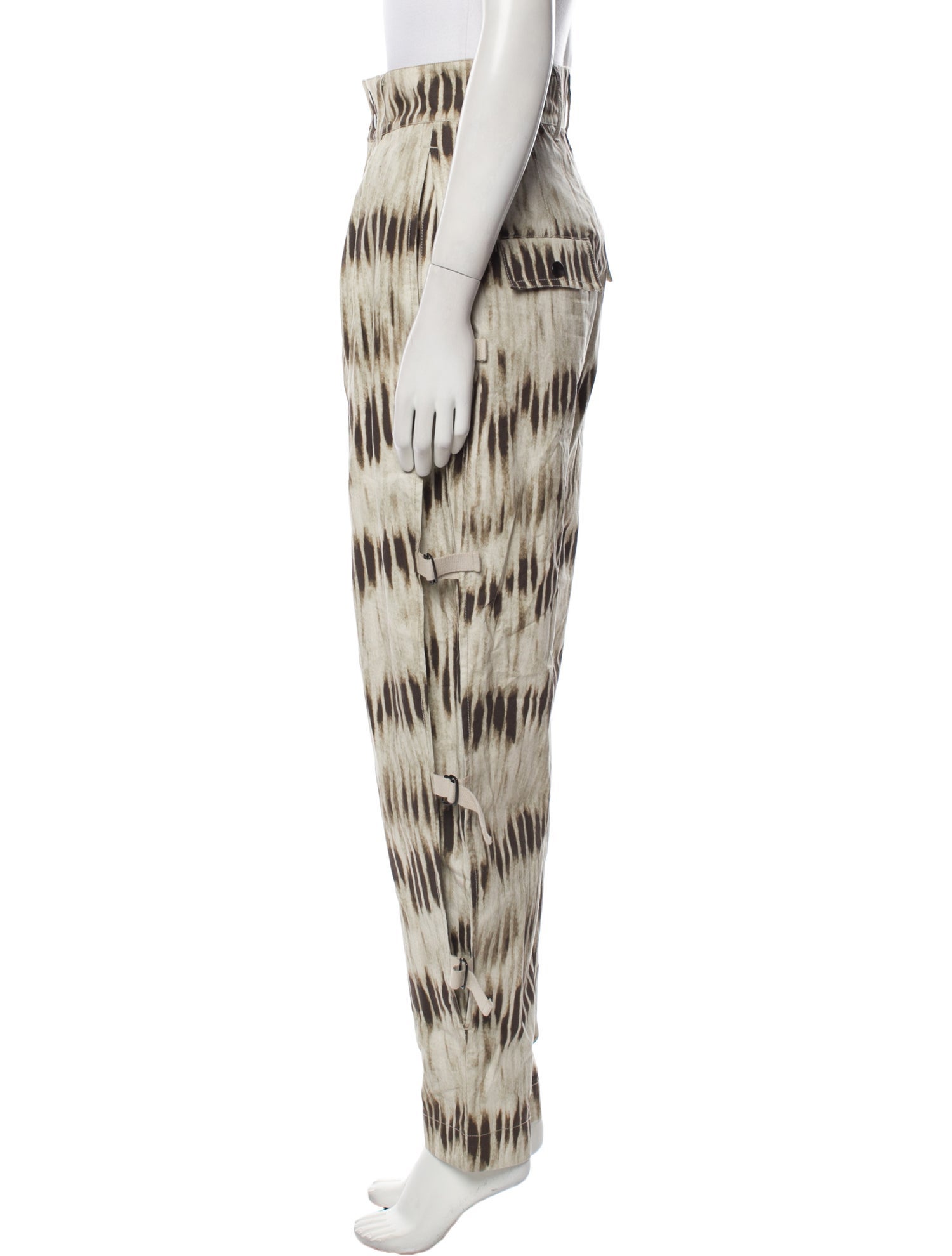 Isabel Marant Tie-Dye Print Straight Leg Pants