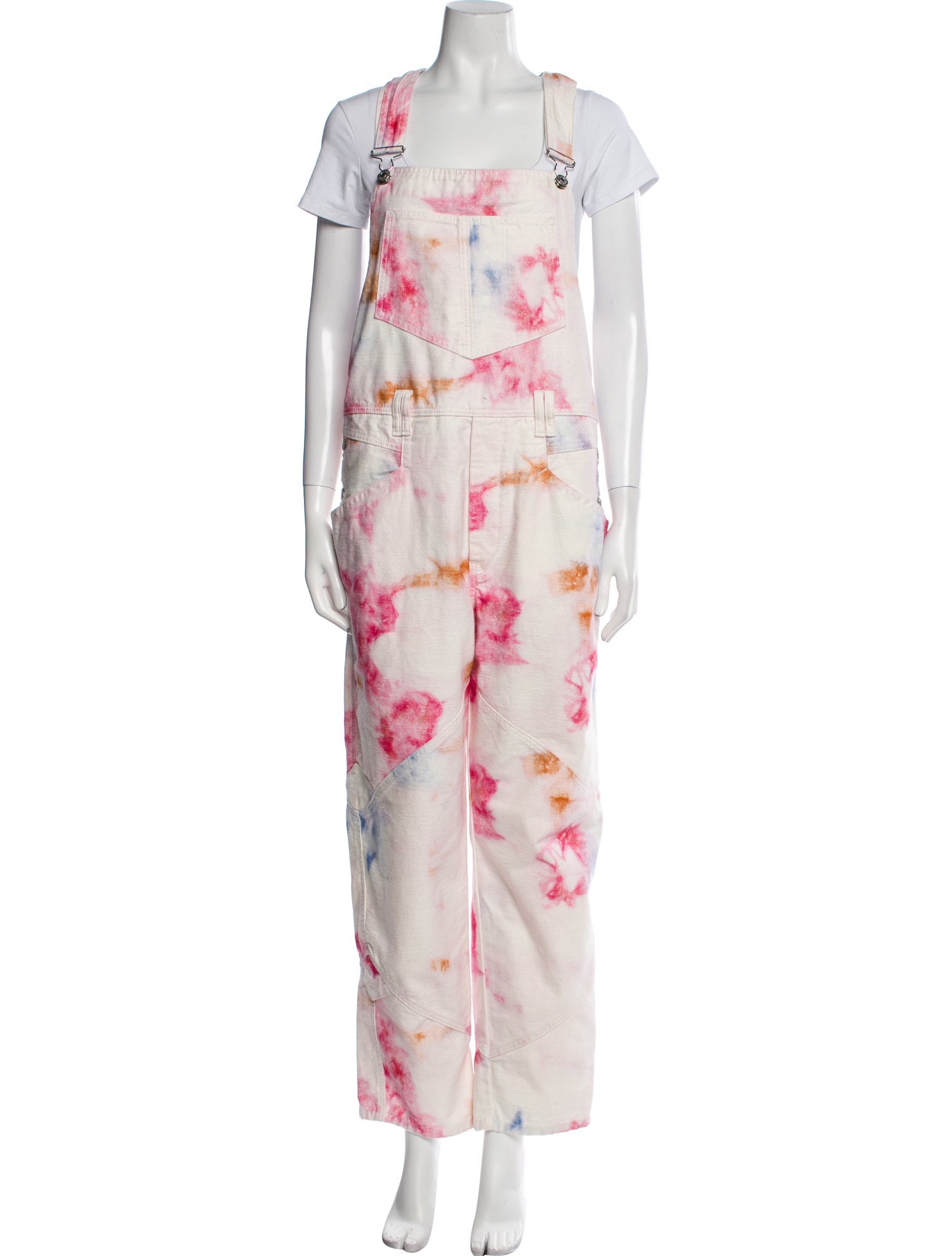 Isabel Marant Tie-Dye Print Square Neckline Jumpsuit