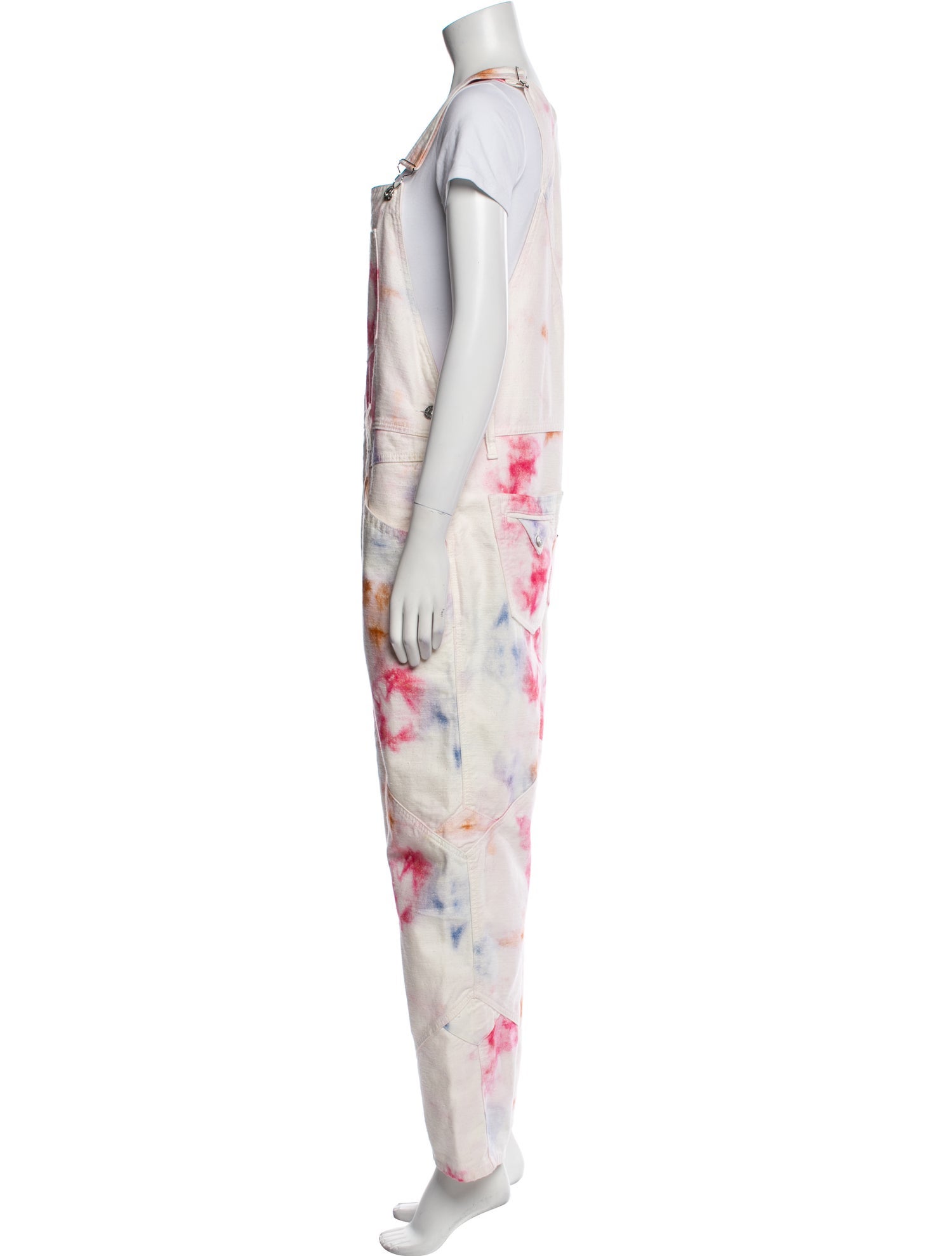 Isabel Marant Tie-Dye Print Square Neckline Jumpsuit