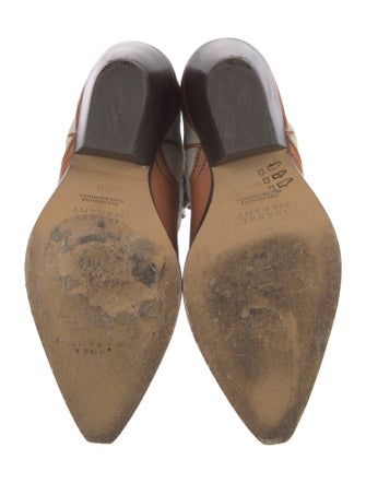 Isabel Marant Leather Patterned Western Boots