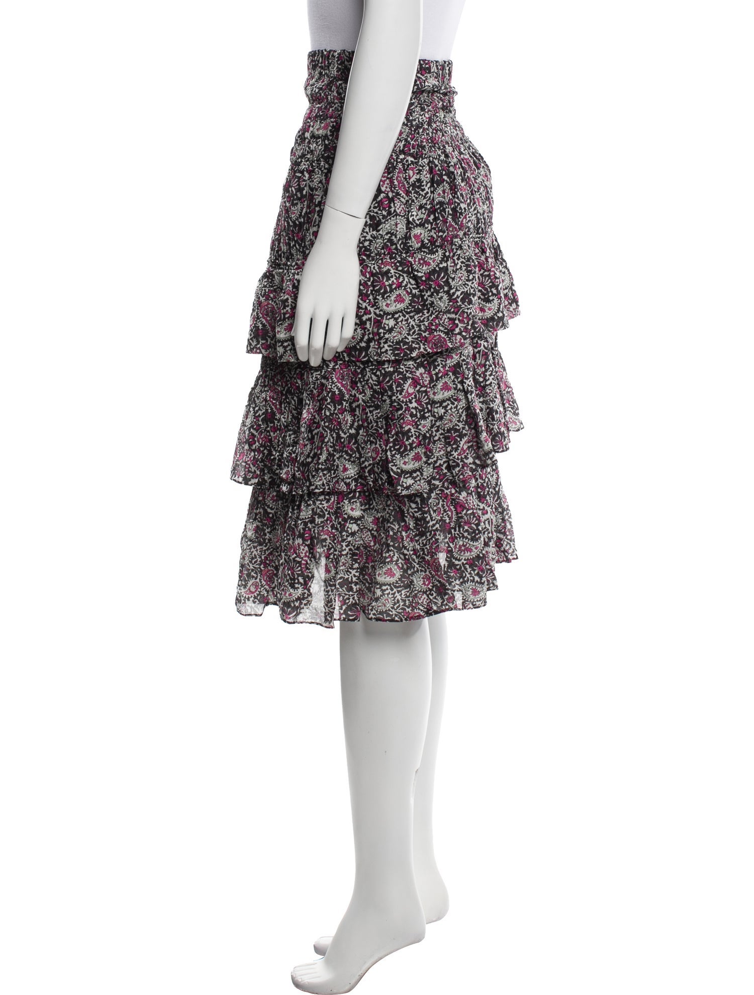 Isabel Marant Silk Knee-Length Skirt