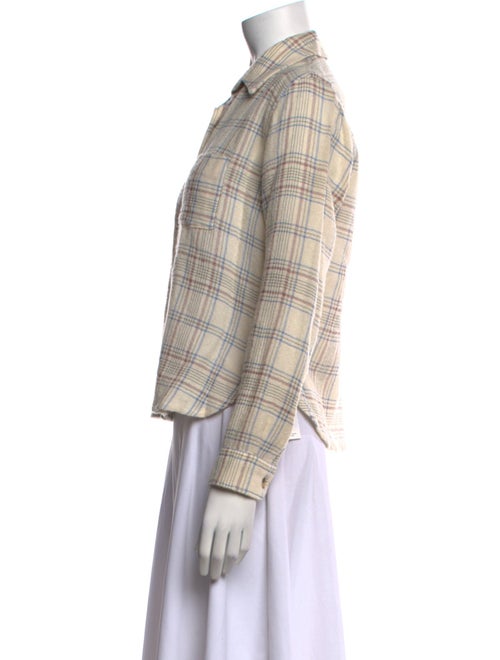 Isabel Marant Plaid Print Long Sleeve Button-Up Top