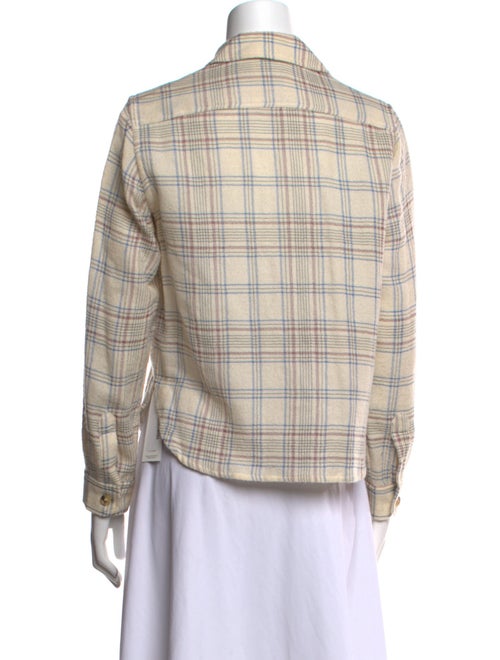 Isabel Marant Plaid Print Long Sleeve Button-Up Top