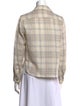 Isabel Marant Plaid Print Long Sleeve Button-Up Top