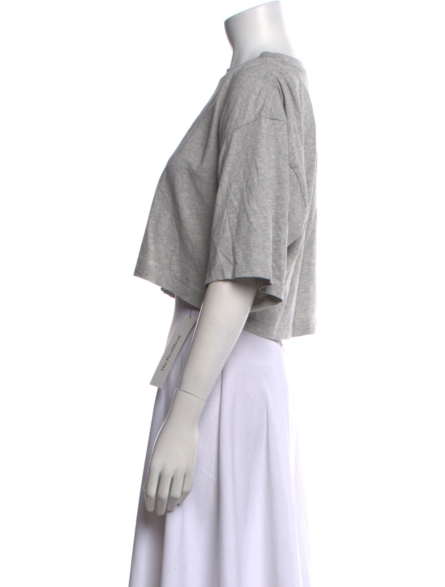 Isabel Marant Bateau Neckline Short Sleeve Crop Top