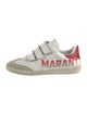 Isabel Marant Leather Colorblock Pattern Sneakers