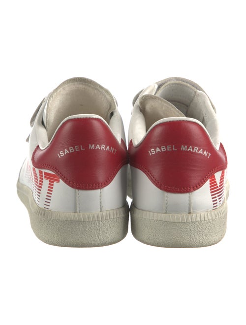 Isabel Marant Leather Colorblock Pattern Sneakers