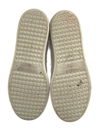 Isabel Marant Leather Colorblock Pattern Sneakers