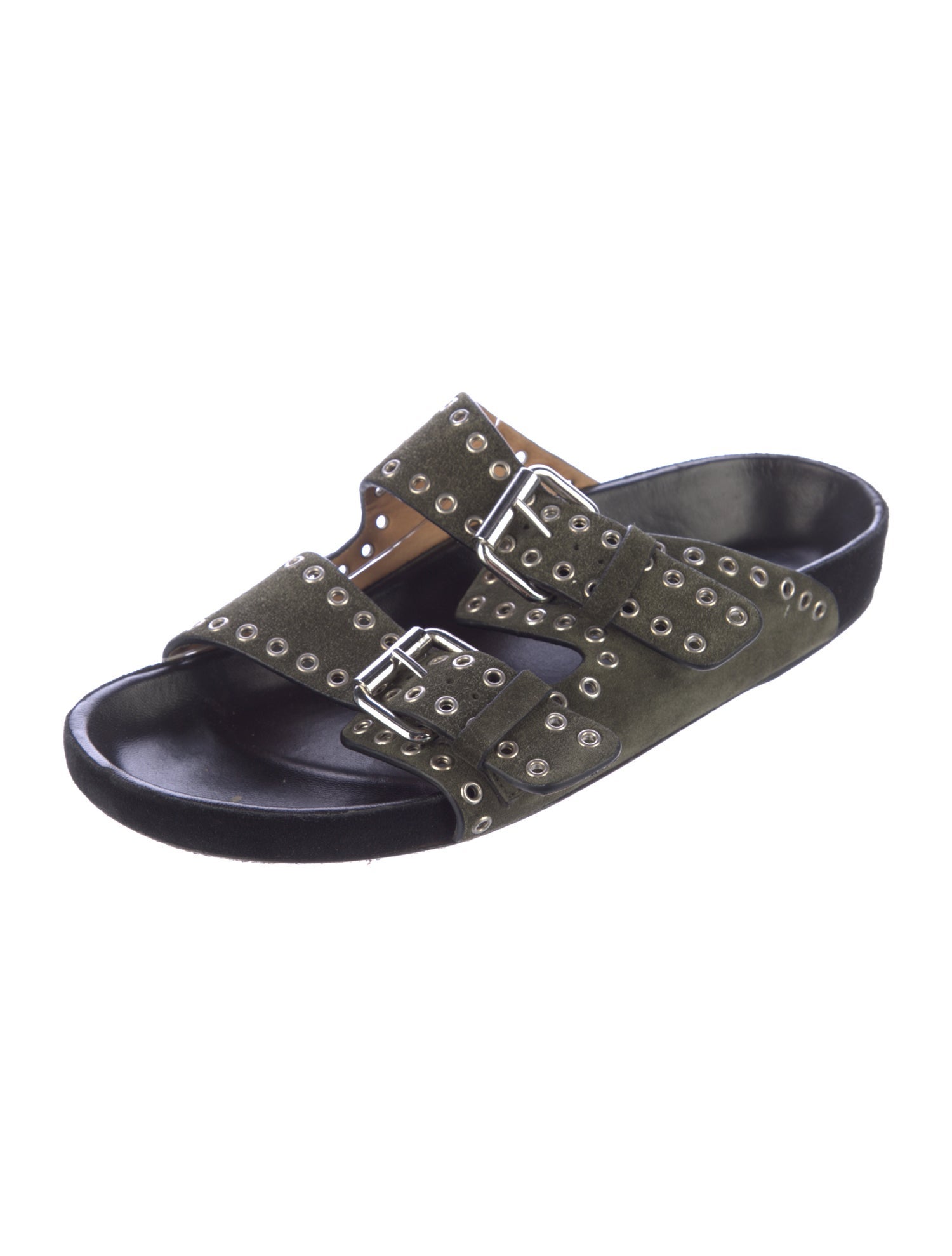Isabel Marant Suede Studded Accents Slides