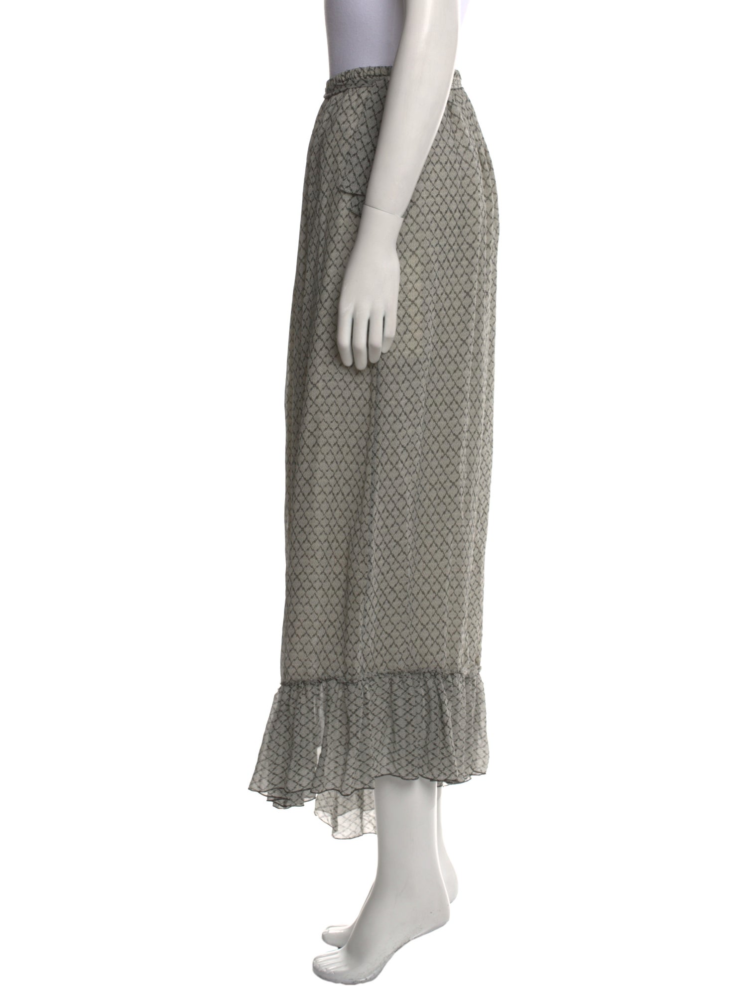 Isabel Marant Silk Midi Length Skirt