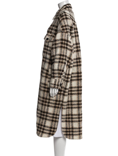 Étoile Isabel Marant Wool Plaid Print Coat