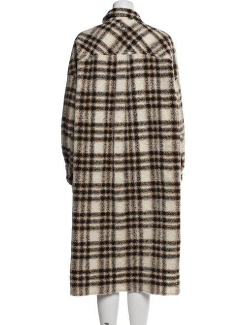Étoile Isabel Marant Wool Plaid Print Coat