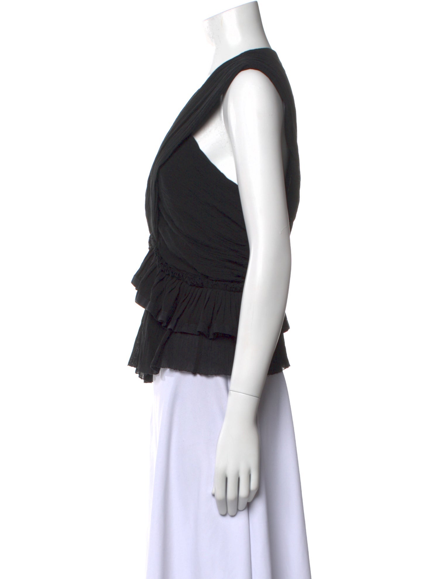 Isabel Marant V-Neck Sleeveless Crop Top