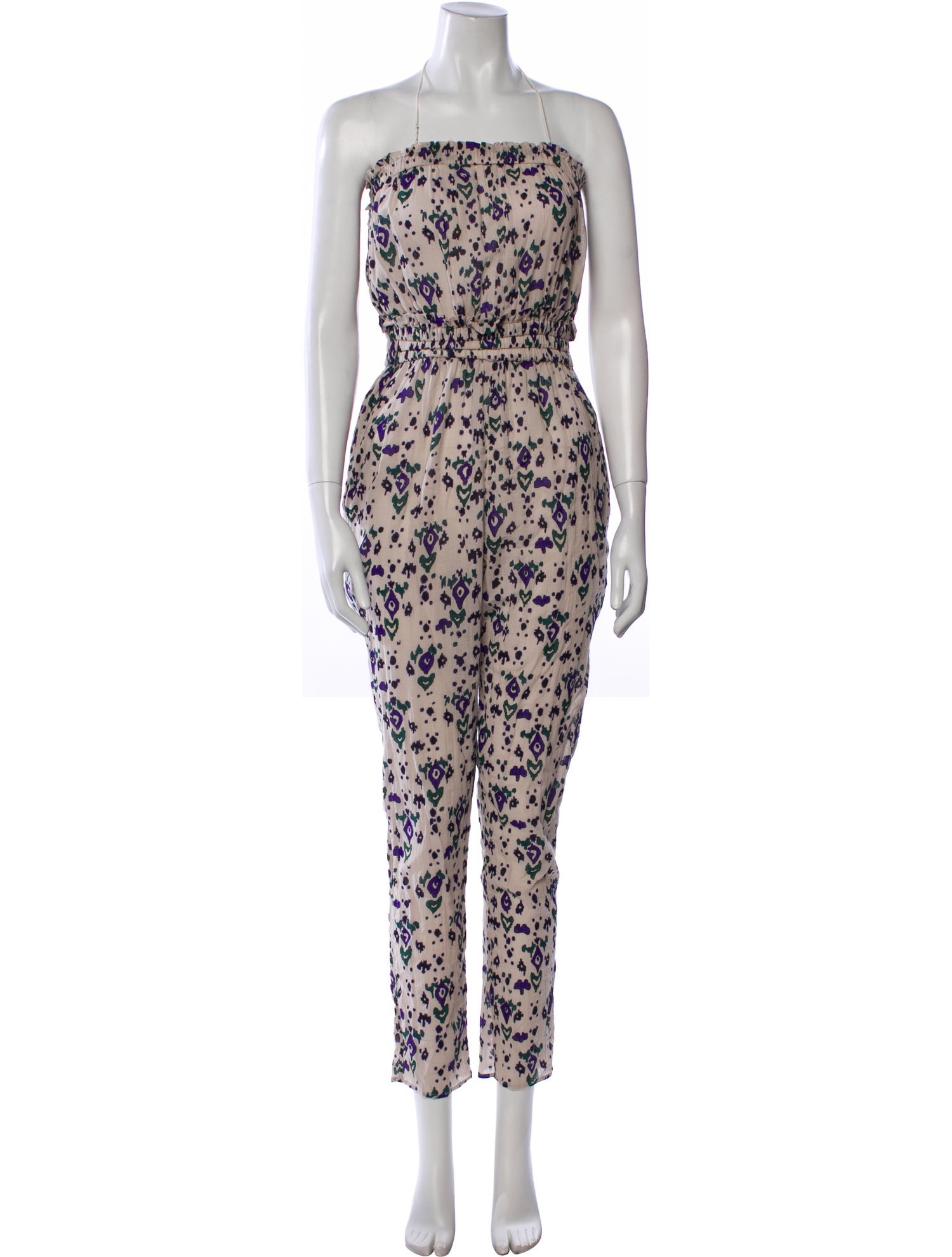 Isabel Marant Printed Strapless Jumpsuit