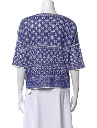 Étoile Isabel Marant Printed V-Neck Sweater