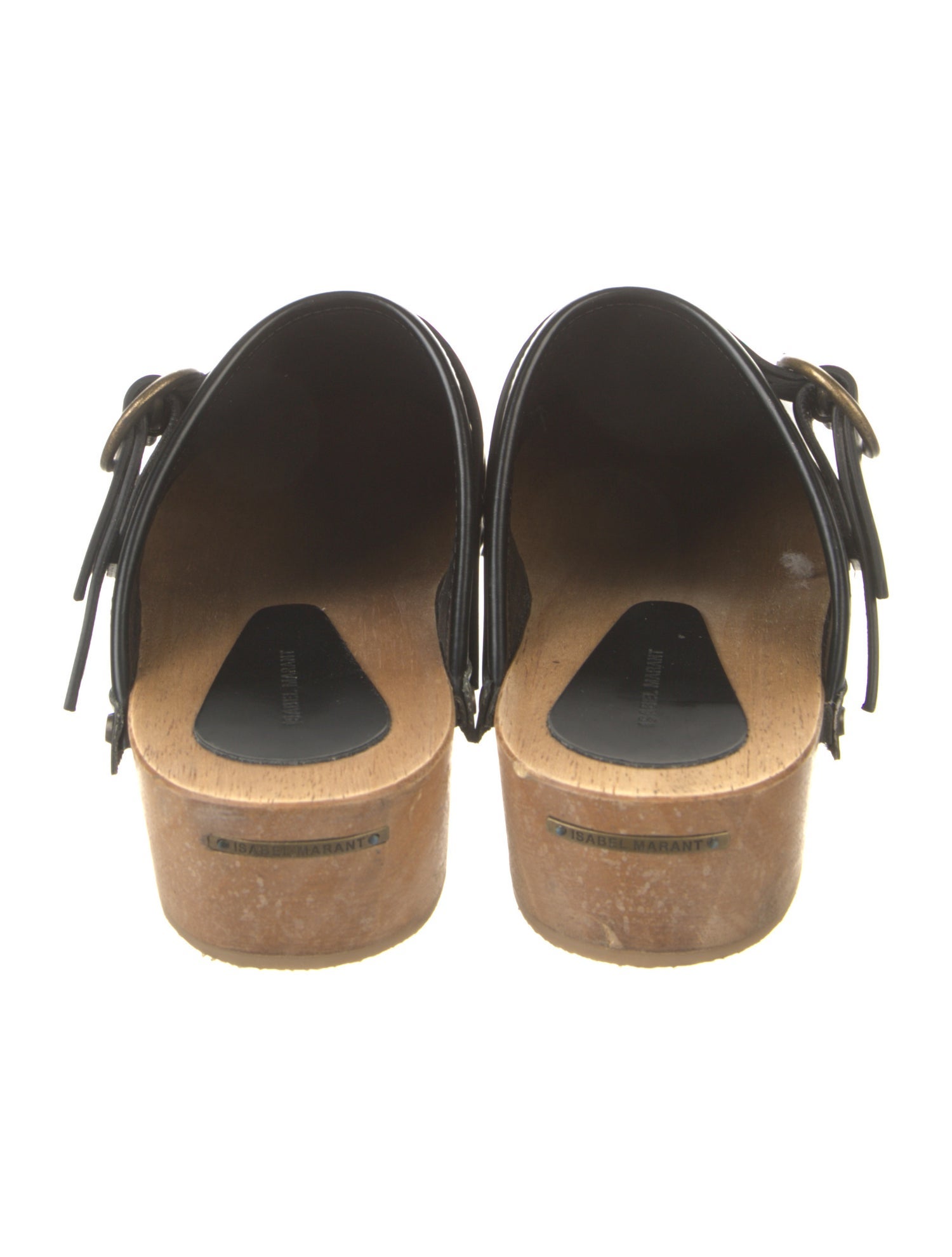 Leather Studded Accents Mules