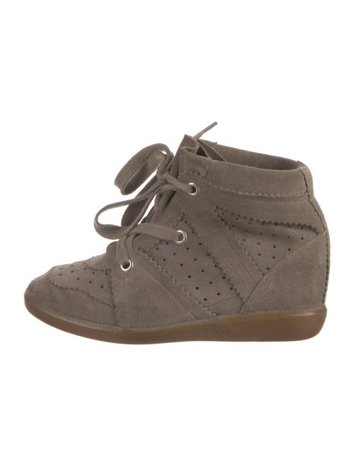 Isabel Marant Suede Wedge Sneakers