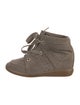 Isabel Marant Suede Wedge Sneakers