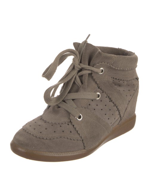 Isabel Marant Suede Wedge Sneakers