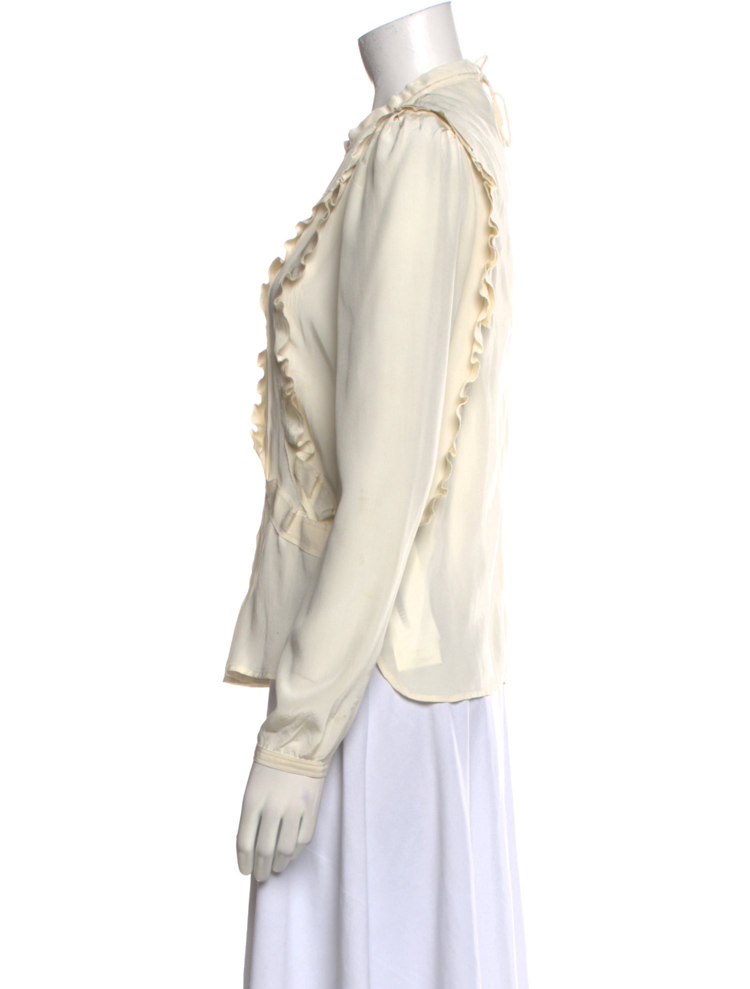 Isabel Marant Silk Mock Neck Blouse