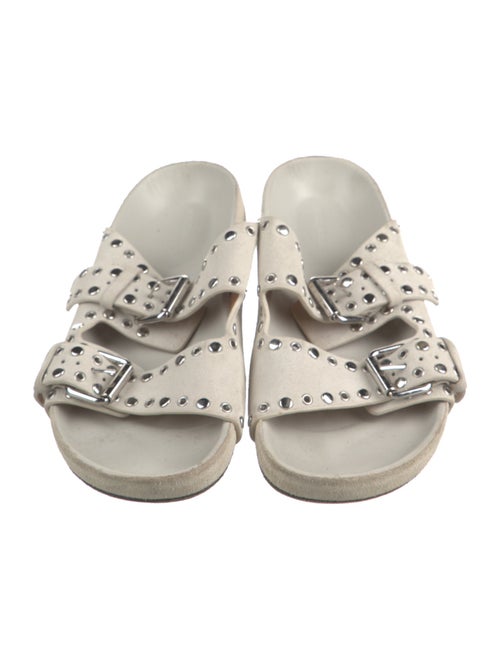 Isabel Marant Suede Studded Accents Slides