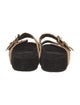 Isabel Marant Raffia Colorblock Pattern Slides