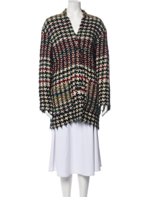 Isabel Marant Virgin Wool Tweed Pattern Coat