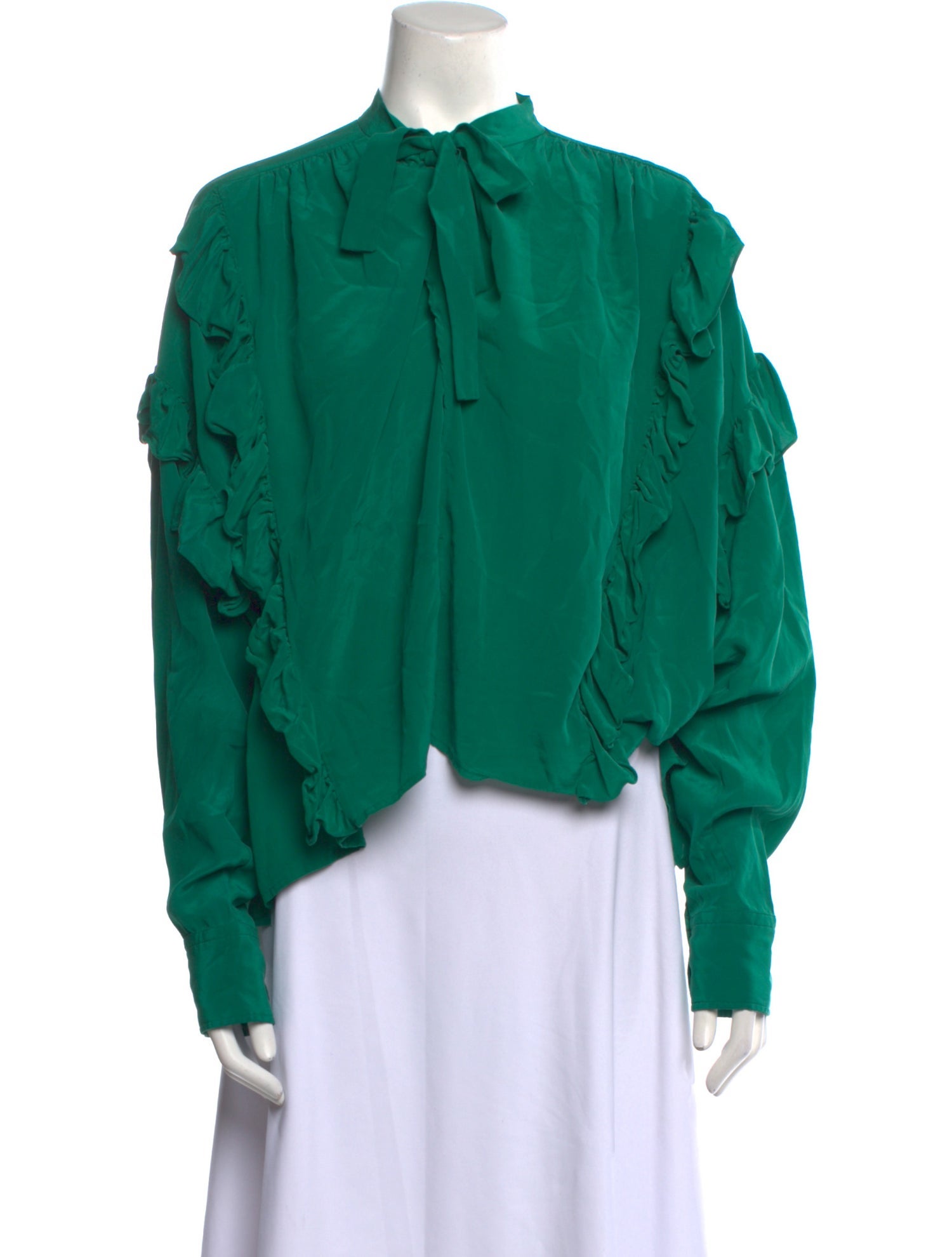 Isabel Marant Silk Mock Neck Blouse