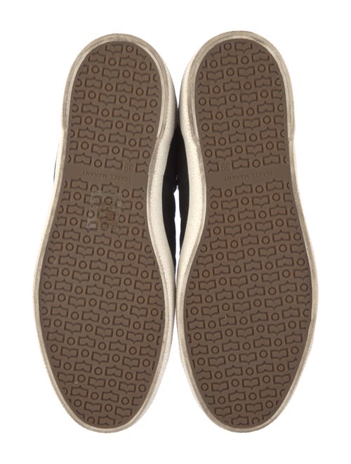 Isabel Marant Nylon Colorblock Pattern Sneakers