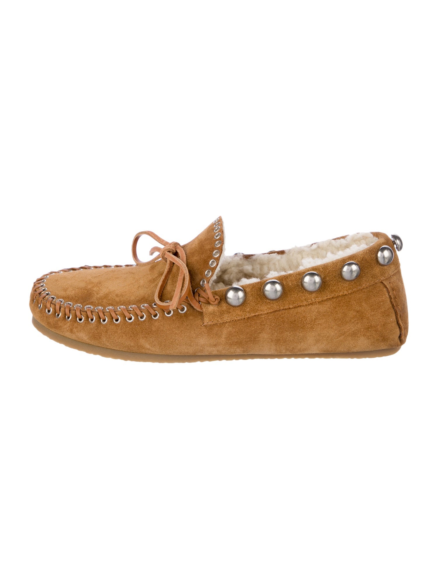 Isabel Marant Suede Bow Accents Moccasins