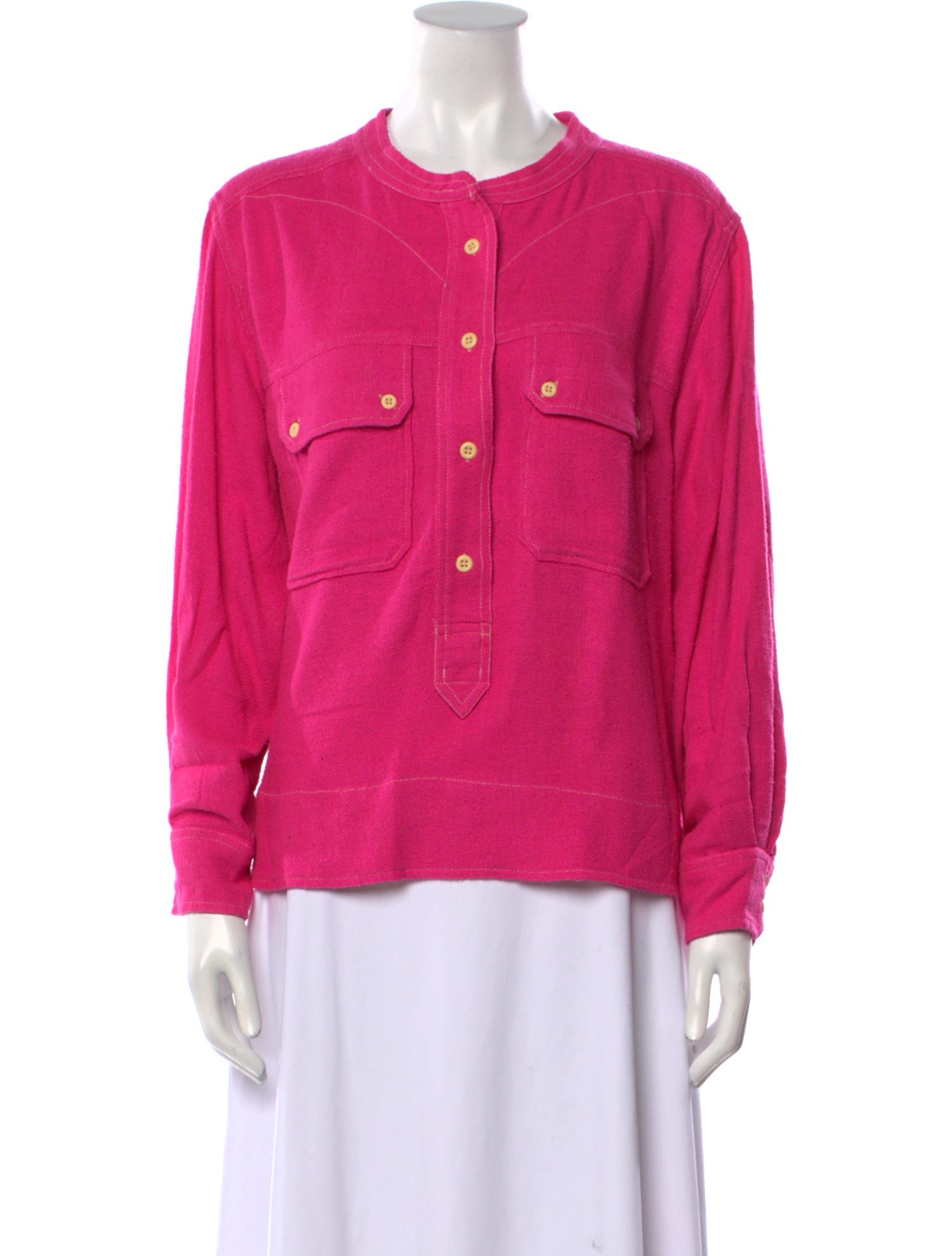 Isabel Marant Silk Mock Neck Sweatshirt