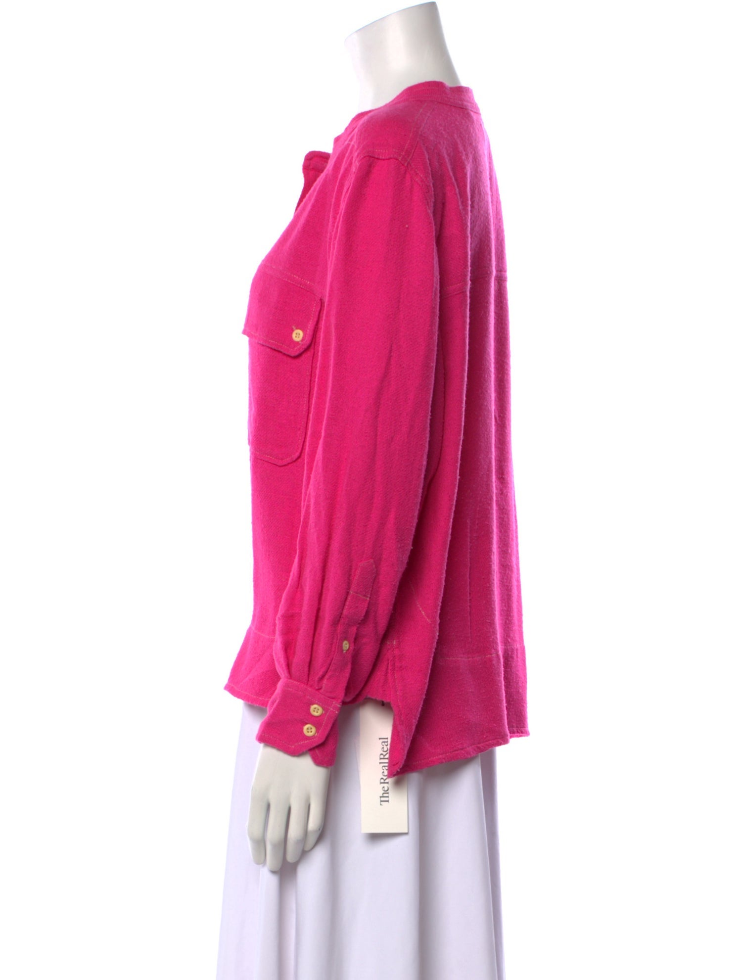 Isabel Marant Silk Mock Neck Sweatshirt