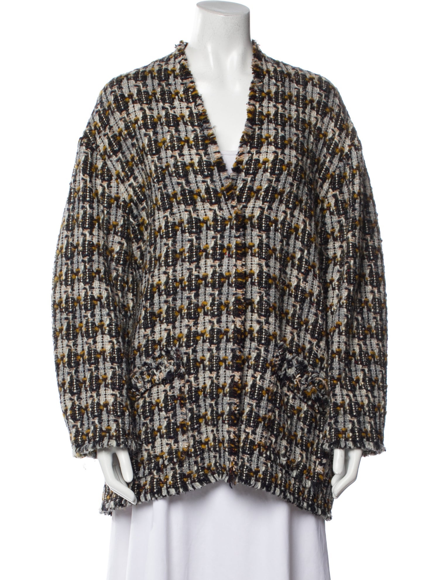 Isabel Marant Wool Plaid Print Jacket