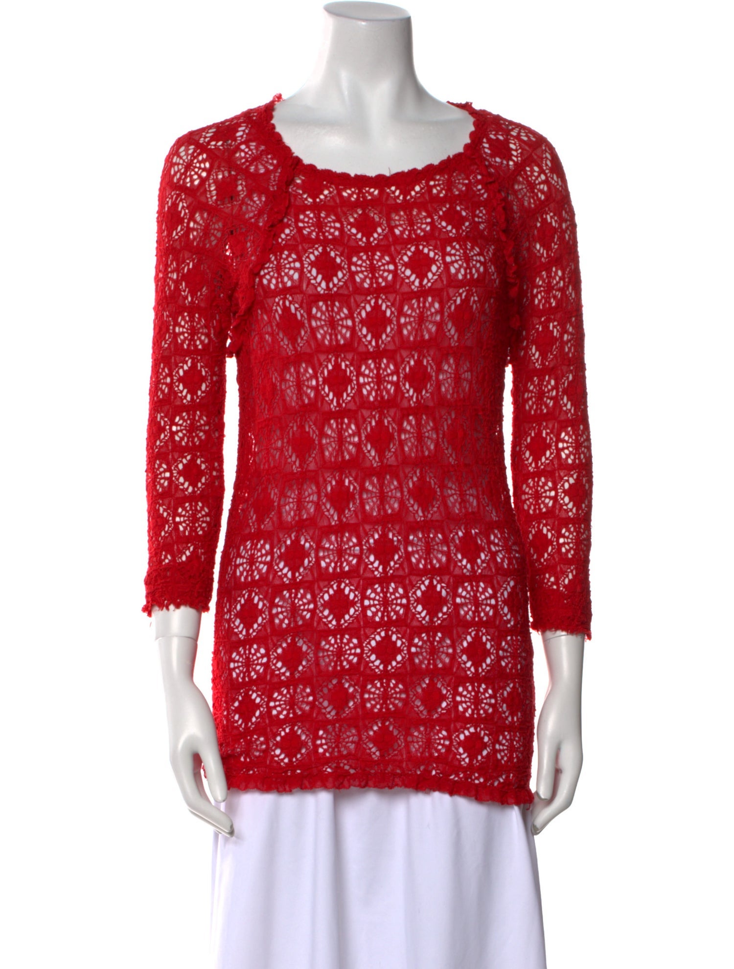 Isabel Marant Lace Pattern Scoop Neck Tunic