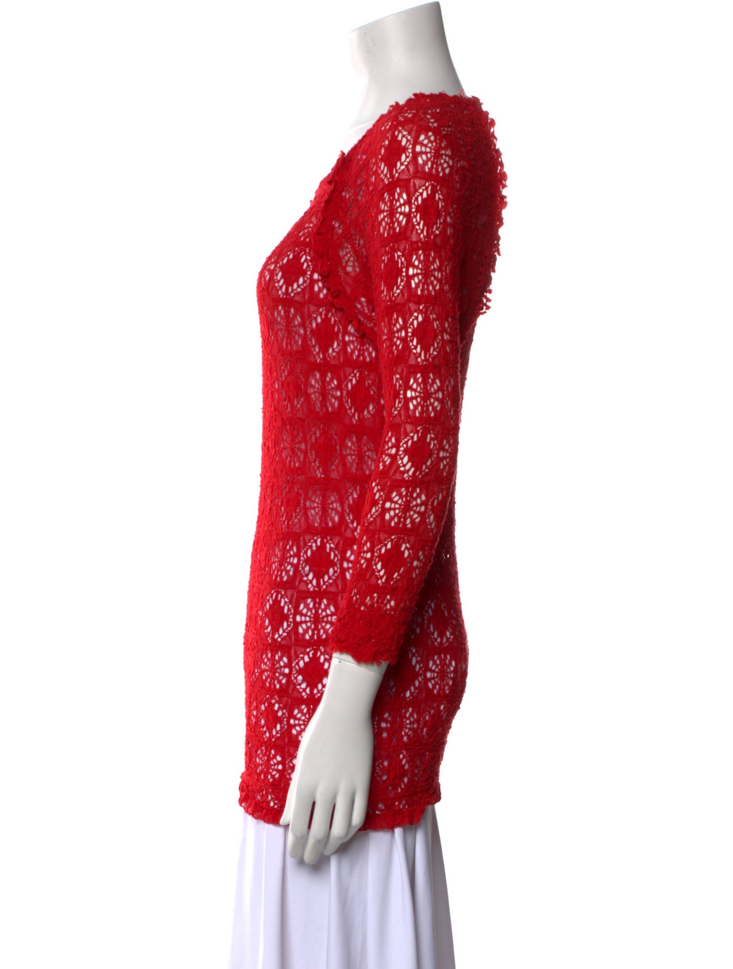 Isabel Marant Lace Pattern Scoop Neck Tunic