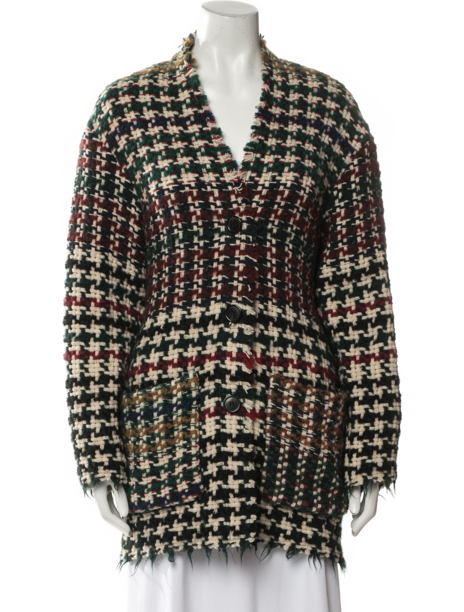 Isabel Marant Alpaca Tweed Pattern Sweater