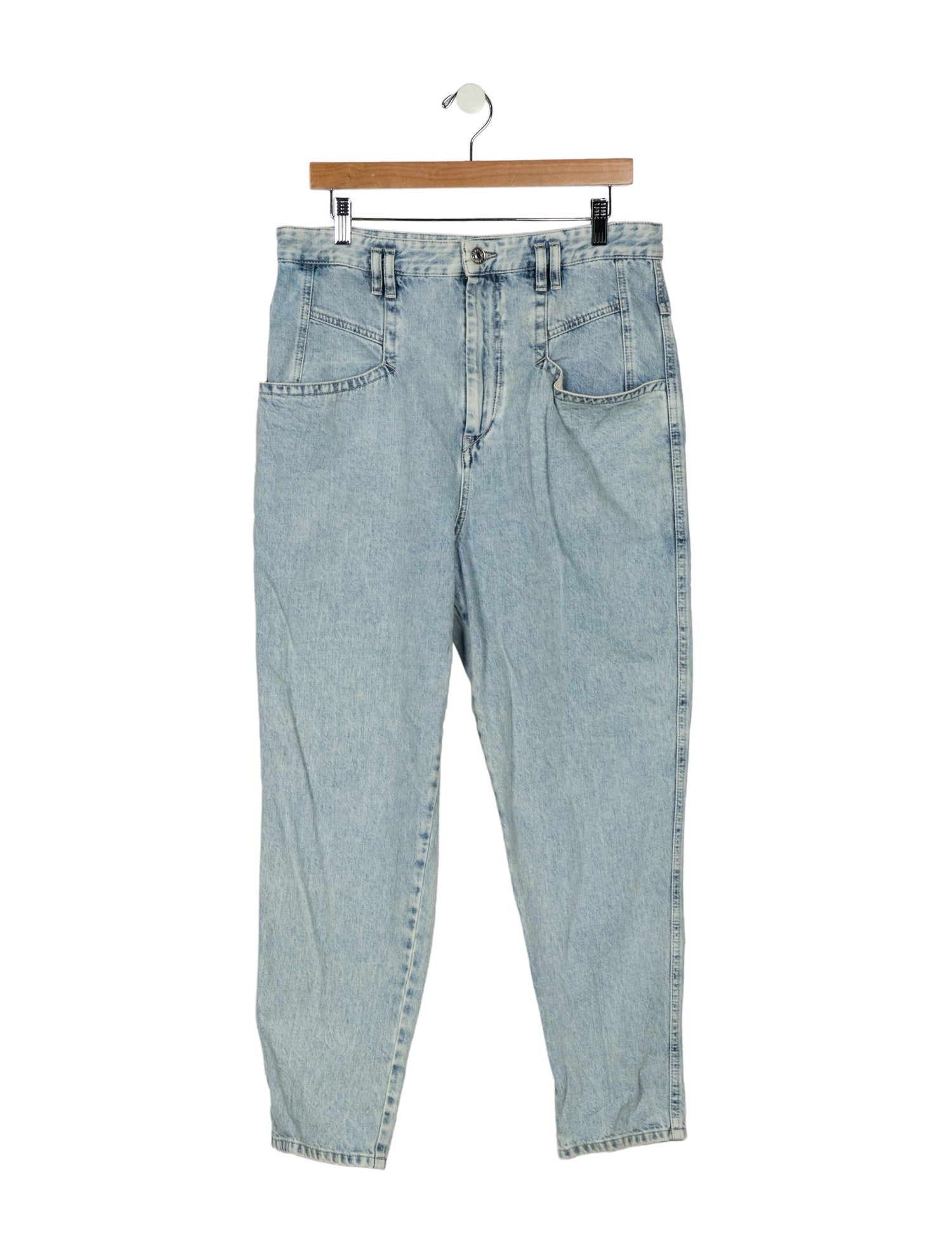 Isabel Marant High-Rise Straight Leg Jeans