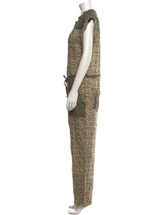 Isabel Marant Printed Crew Neck Jumpsuit