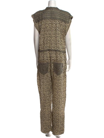 Isabel Marant Printed Crew Neck Jumpsuit