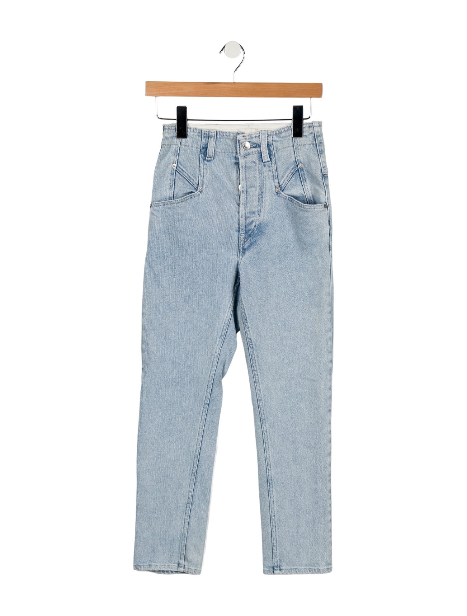 Isabel Marant High-Rise Straight Leg Jeans