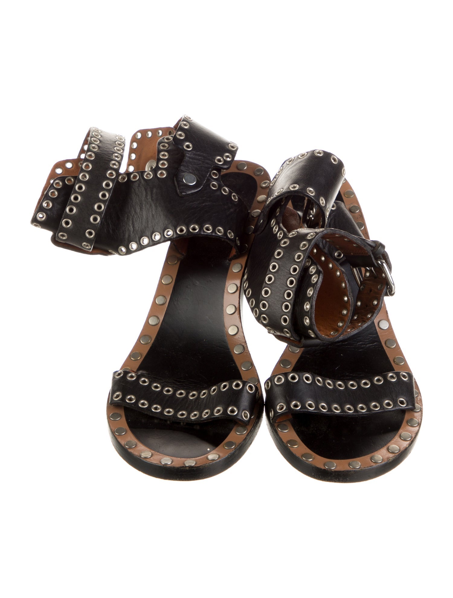 Isabel Marant Leather Studded Accents Sandals