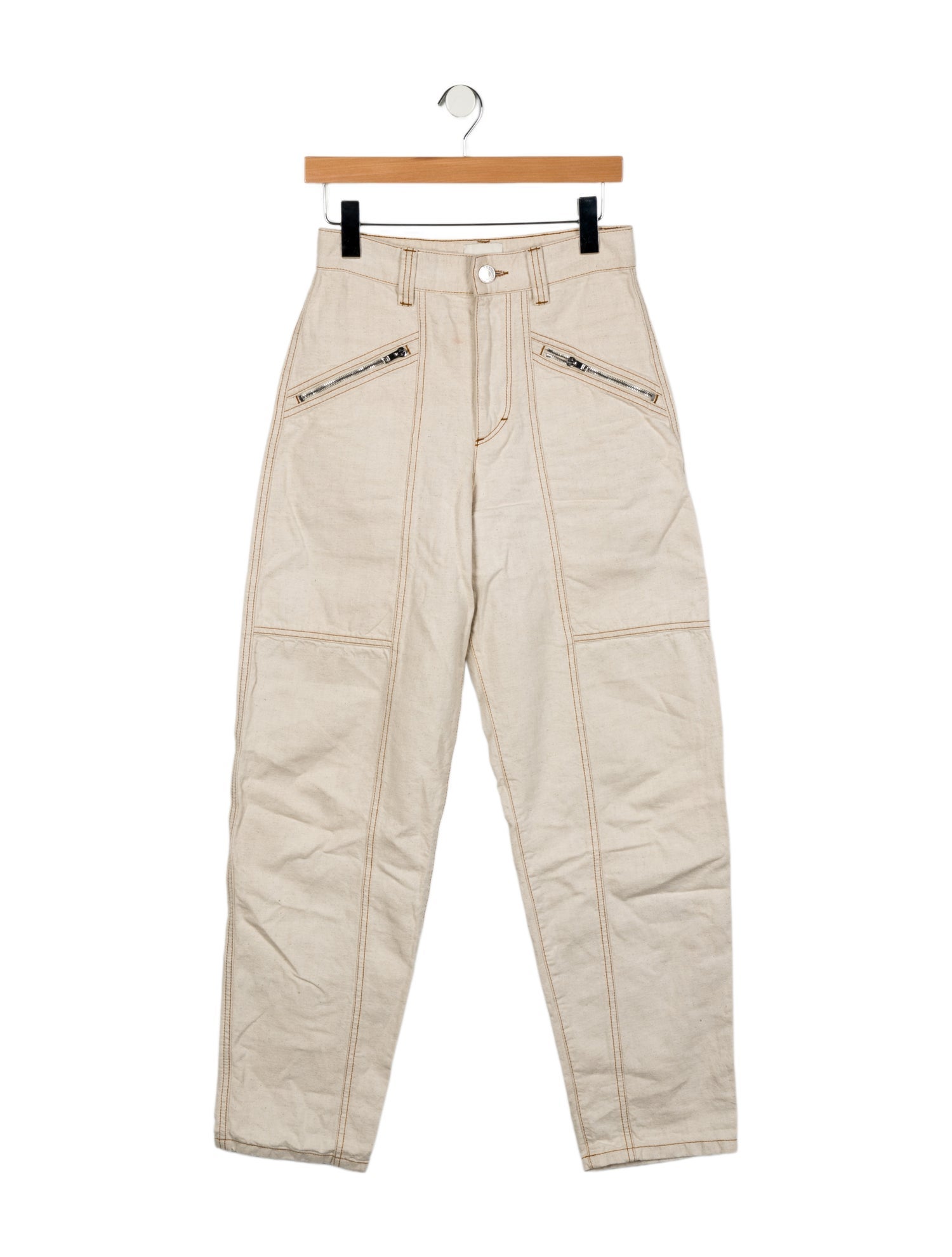Isabel Marant High-Rise Straight Leg Jeans