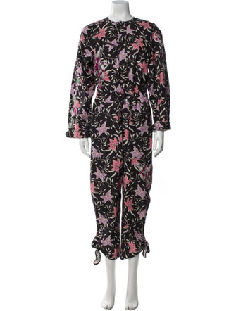 Isabel Marant Printed Crew Neck Jumpsuit