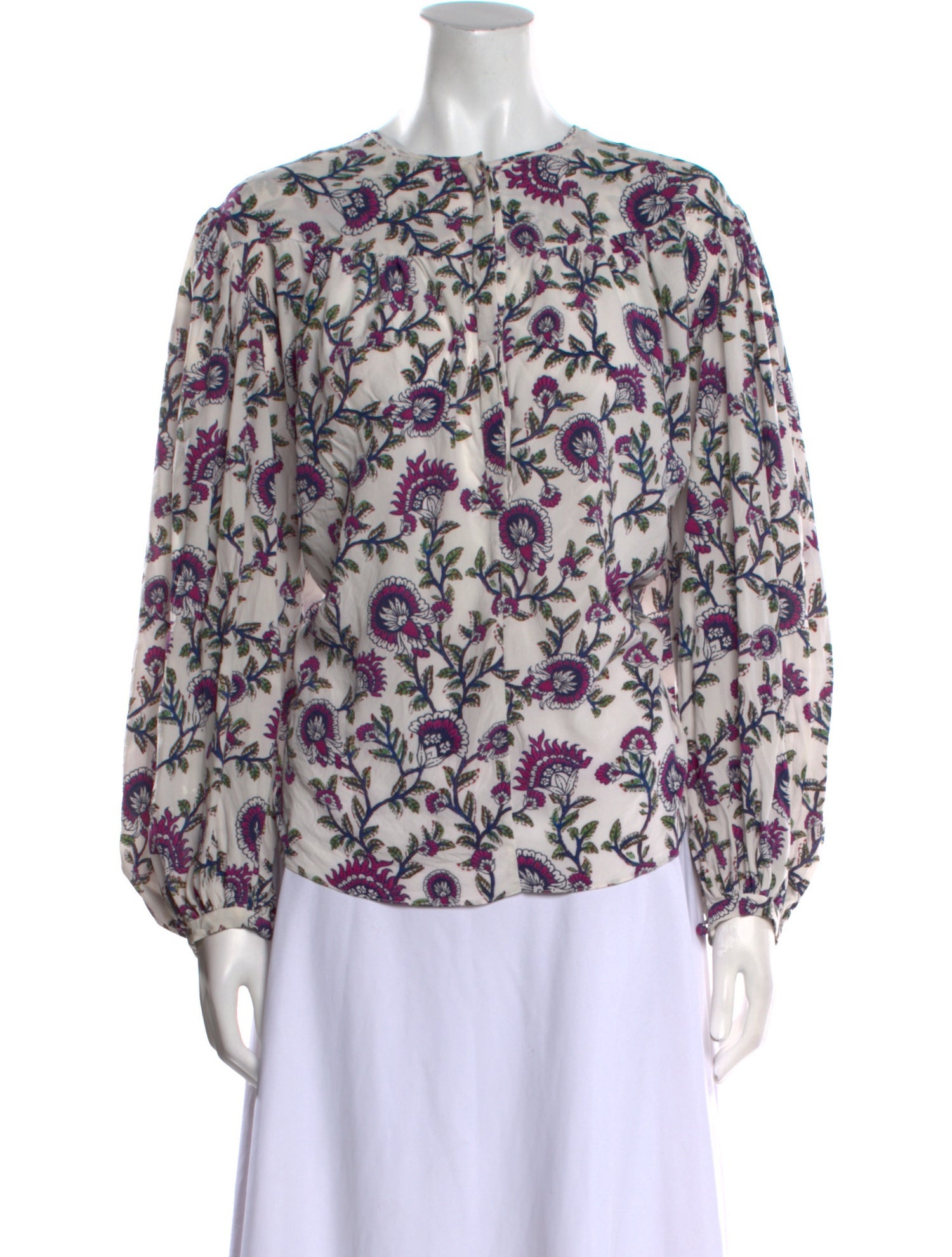 Isabel Marant Silk Floral Print Blouse