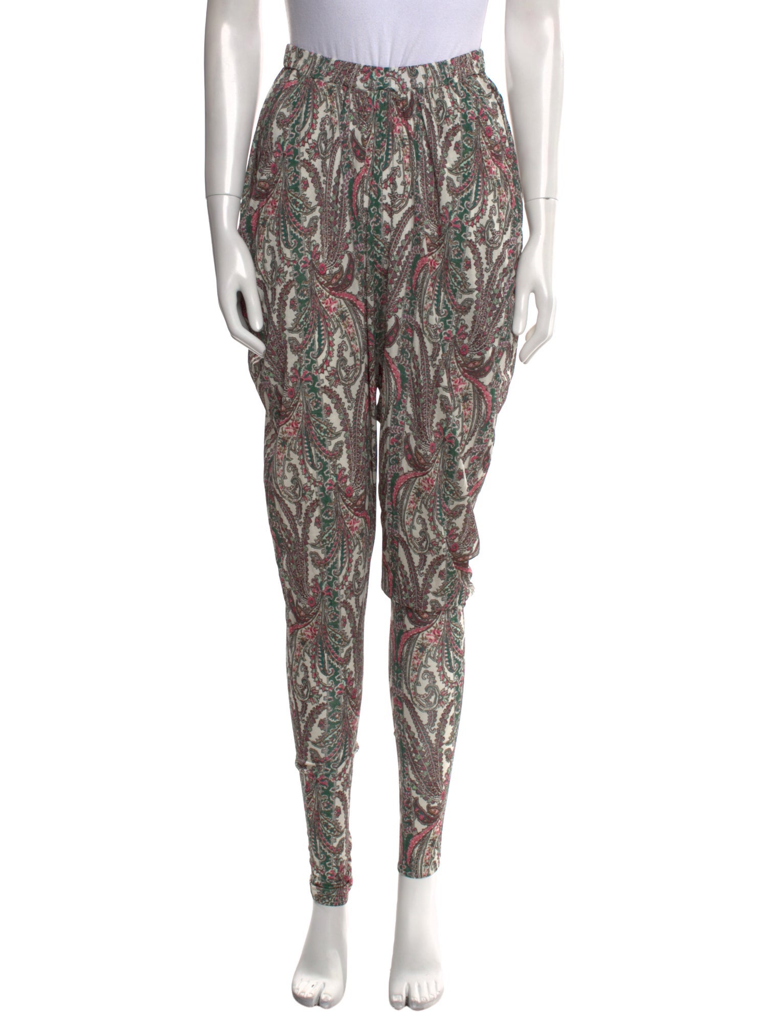 Isabel Marant Floral Print Skinny Leg Pants