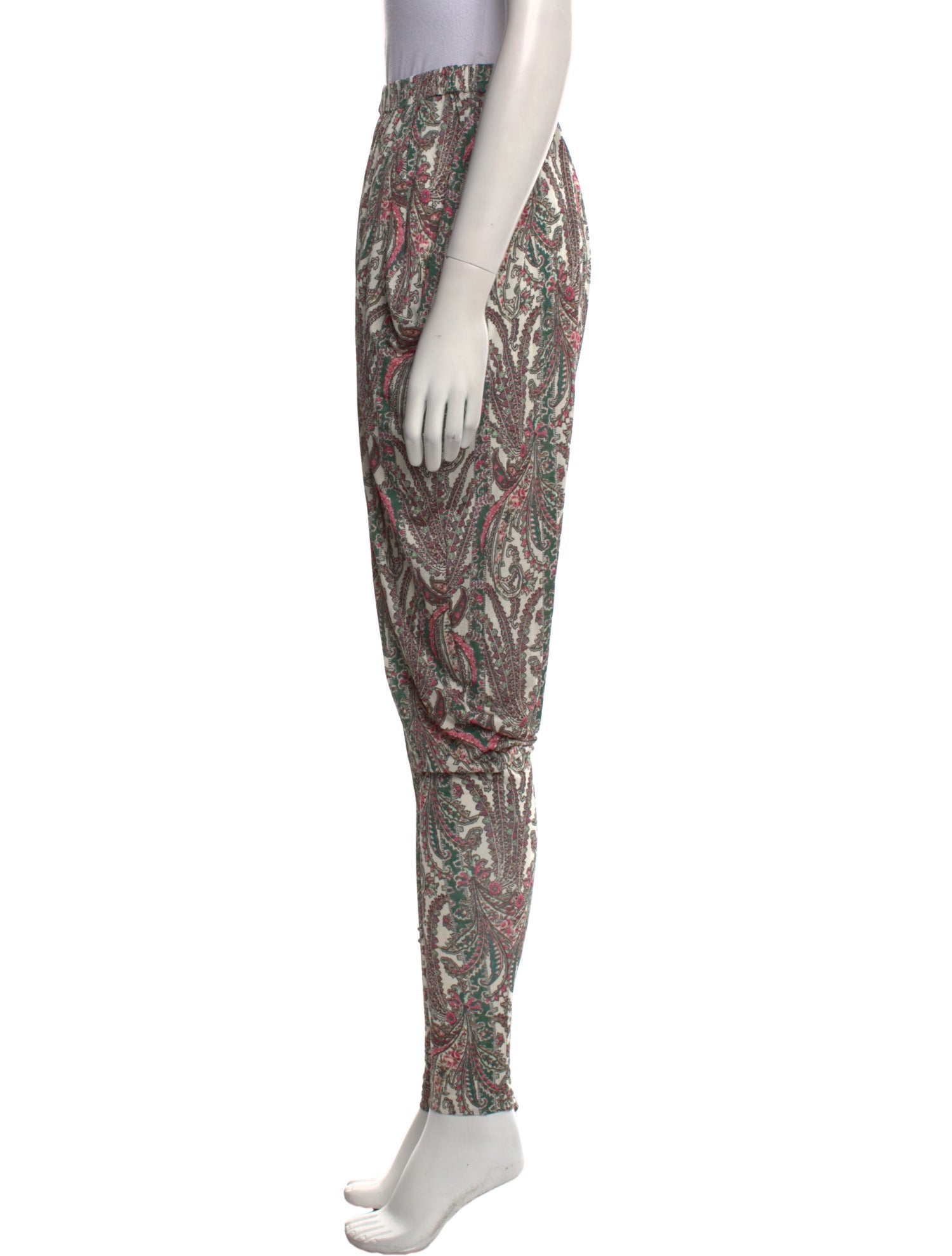 Isabel Marant Floral Print Skinny Leg Pants