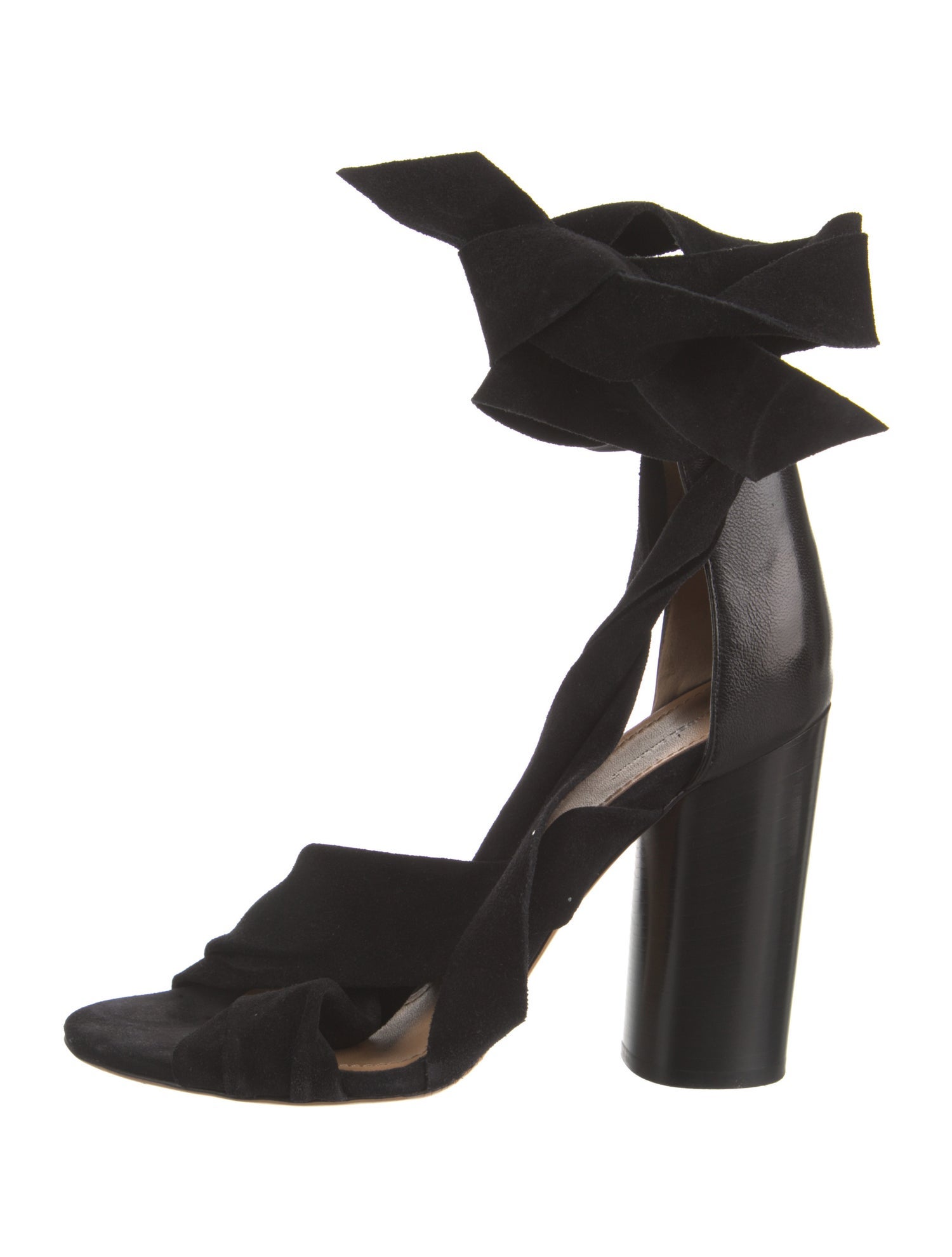 Isabel Marant Suede Leather Trim Embellishment Gladiator Sandals